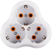 Dreifach-Schuko-Stecker