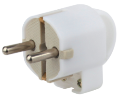 Keramik-Schuko-Stecker mit Ring EvoTools®