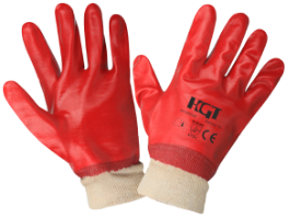 PVC-Handschuhe mit Textilmanschette