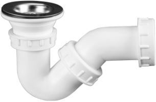 Duschwannen-Siphon mit Ablaufventil und Stopfen SCD-410-1