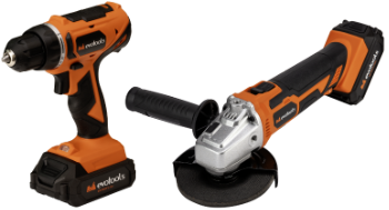 Bohrschrauber und Winkelschleifer mit 2 Akkus und Ladegerät MAX 20V POWER EvoTools®