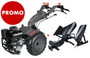 Motorkultivator-Paket Loncin MT760 15PS mit Wendepflug EvoTools +Plus®