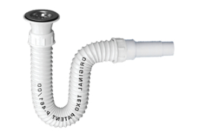 Flexibler Spülbecken-Siphon mit Ablaufventil Texo