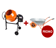 Betonmischer EvoTools® + Schubkarre PROMO 1+1