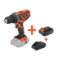 Akku-Bohrschrauber-Set mit 2 Akkus und Ladegerät MAX 20V ONE EvoTools®