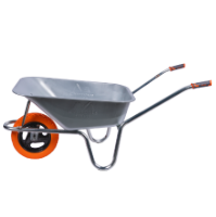 Verzinkte Schubkarre mit PU-Rad und Metallfelge Typ P EvoTools +Plus®
