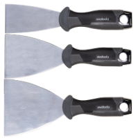 Set aus 3 Edelstahl-Spachteln mit Schlagkappe EvoTools +Plus®
