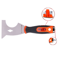 Multifunktionaler Edelstahlspachtel mit Schlagfläche und Bits EvoTools +Plus®