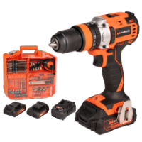 Kit Schlagschrauber Brushless mit 2 Akkus und Zubehör Max 20V POWER EvoTools®.