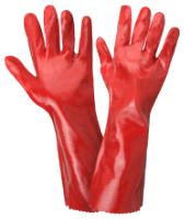 Lange PVC-Handschuhe