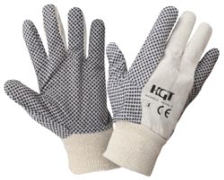 Gartenhandschuhe mit Schwarzen Punkten