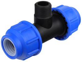 HDPE T-Stück Außengewinde EvoSanitary®