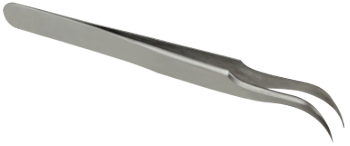 Edelstahl-Pinzette mit Gebogener Spitze
