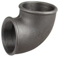 Schwarzer Winkel 90 Innengewinde - Innengewinde EvoSanitary® / D[Zoll]: 3/8