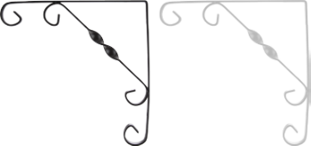 Dekorative Metallkonsole