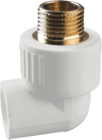 Winkel PP-R Außengewinde Messing EvoSanitary® / D[mm]: 32; De[mm]: 1