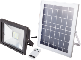 LED-Flutlicht mit Solarladung und Fernbedienung