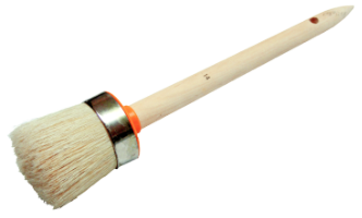 Runder Pinsel mit Naturborsten