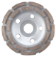 Doppelt segmentierte Diamantscheibe zum Schleifen von Beton