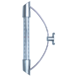 Außenthermometer mit Halbkreis-Halterung