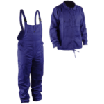 Anzug Jacke und Latzhose Marineblau