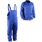 Anzug Jacke und Latzhose Blau
