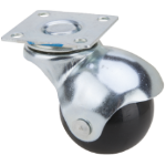 Schwenkrolle mit Flansch und Kugel (4 Stück)