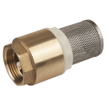 Messing-Fußventil Mit Rückschlag und Edelstahlfilter EvoSanitary®