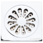 Quadratischer Bodenablauf-Siphon mit Rückschlagklappe