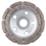 Doppelt segmentierte Diamantscheibe zum Schleifen von Beton