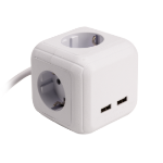 Multifunktionswürfel mit Schuko-Steckdose und USB