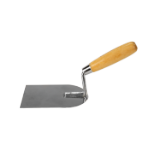 Runde Mörtelkelle aus Edelstahl mit Holzgriff, EvoTools®