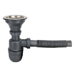 Flexibler Spülbecken-Siphon mit Ablaufventil 1117