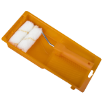 Mini Acryl Farbroller, Gelber Flor mit Farbwanne und Ersatzrolle EvoTools®