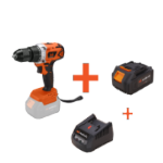 Akku-Bohrschrauber-Set bürstenlos mit Metall-Schnellspannbohrfutter, Akku und Ladegerät EvoTools®