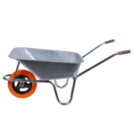 Verzinkte Schubkarre mit PU-Rad und Metallfelge Typ P EvoTools +Plus®