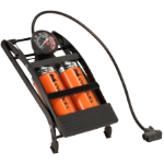Fußpumpe für Auto mit Manometer und Zwei Kolben 2046 EvoTools®