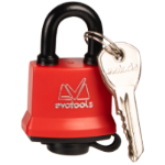 Wasserbeständiges Vorhängeschloss mit Kunststoffkappe EvoTools®