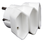 Schuko-Adapterstecker 3 Steckdosen