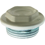 Weißer Heizkörperstopfen