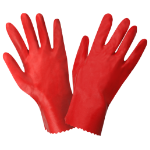 Kurze PVC-Handschuhe
