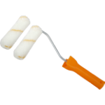 Mini Acryl Farbroller, Gelber Flor + Ersatzrolle