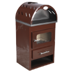 Kamin 1K EKO E Brown Emailliert