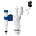 Pneumatischer WC-Mechanismus mit Schwimmerventil, Vertikaler Einlauf