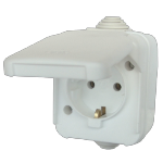 PT Schuko-Steckdose mit Antigron-Abdeckung IP 44