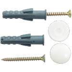 Spiegelfixierschrauben Weiß (2 Stück)